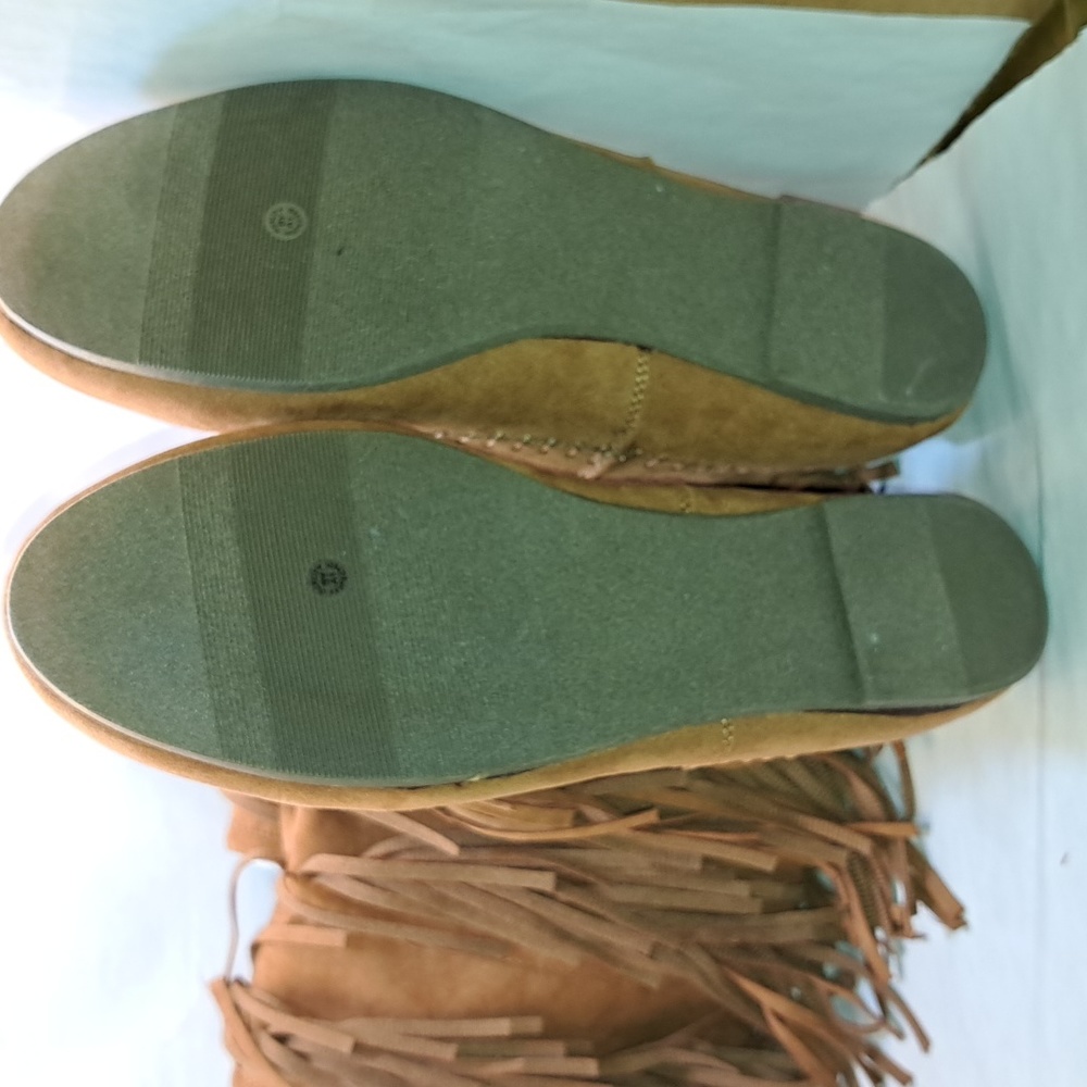 Arizona Jean Co. AZ TIVA Chestnut Fringed Boots. New in Box. Size 10 - Picture 2 of 4